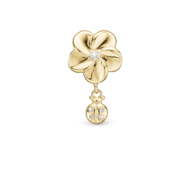 FLOWER AND LADYBIRD CHARM - Charms