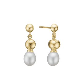 ØRERINGE MED PERLE - Aagaard