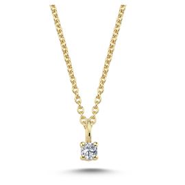 VEDHÆNG I GULD MED BRILLANT - Vedhæng guld