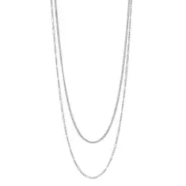 Rhd. sølv halskæde FIGARO52 40+45+5cm - Nordahl