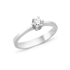 STAR RING 14 KARAT MED 0,03CT - FORLOVELSE & VIELSE