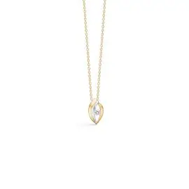 8 KT VEDHÆNG M. ZIR - Halskæde guld