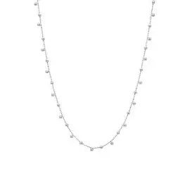 HALSKÆDE MED KUGLER - Halskæde sølv