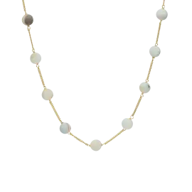 MORGANITE HALSKÆDE - Halskæde forgyldt