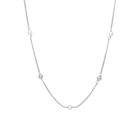 FRESH WATER PEARLS HALSKÆDE - Halskæde sølv