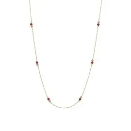 HALSKÆDE MED AGAT &amp; MÅNESTEN - Halskæde