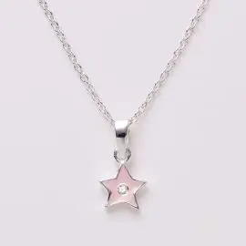 SØLV VEDHÆNG - Halskæde