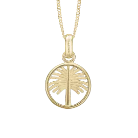 PALM TREE VEDHÆNG - Vedhæng forgyldt