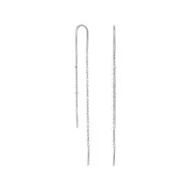 LINE52 SØLVRHODINERET SØLV ØREKÆDER - Nordahl