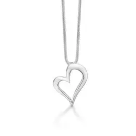 RANDERS SØLV HJERTE HALSKÆDE - Randers Sølv