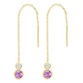 ØREKÆDE - Øreringe forgyldt