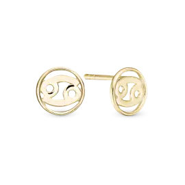 ØRESTIKKER m. STJERNETEGN - Øreringe forgyldt