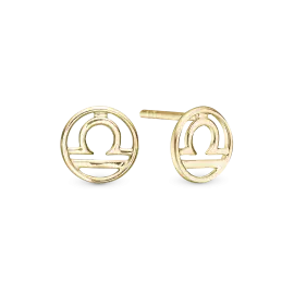 ØRESTIKKER m. STJERNETEGN - Øreringe forgyldt