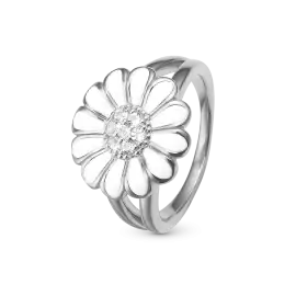 CHRISTINA TOPAS BIG MARGUERITE RING - Ringe sølv