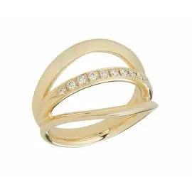 CLASSIC RING GULD M. DIA - Ringe guld