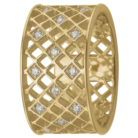 FORGYLDT HARLEKIN BRED - Ringe forgyldt