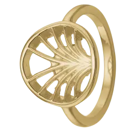 FORGYLDT RING MED PALME - Ringe