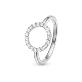 CHRISTINA TOPAZ CIRCLE RING - Ringe sølv