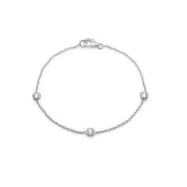 SØLV ARMBÅND MED KLARE STEN - SALE – 20%