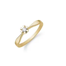 8 KARAT ETERNITY RING MED 0,05CT - SMYKKER