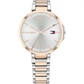 TOMMY HILFIGER BICOLOR DAMEUR. - Dame ure med rem