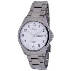 BONETT HR UR STÅL/HVID/TAL - Herre ure med lænke