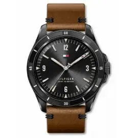 SORT SKIVE m. BRUN REM - HERRE URE