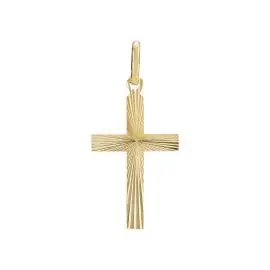 LUND COPENHAGEN KORS MED MØNSTER - Vedhæng guld