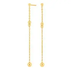 NORDAHL ØRERINGE "BEADIT" I FORGYLDT - Nordahl