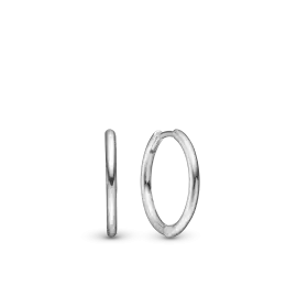 CHRISTINA DESIGN SHINY CREOL 16MM - Øreringe sølv