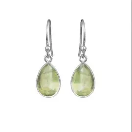 SUSANNE FRIIS BJØRNER ØRERINGE MED PREHNIT - Susanne Friis Bjørner