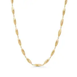 8 KT GULD ARMBÅND MED AFLANGE LED - Armbånd