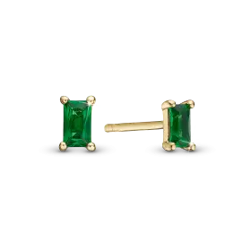 CHRISTINA DESIGN GREEN BAQUETTE ØRESTIKKER - Christina design