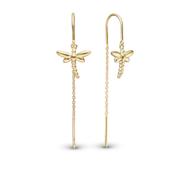 DRAGONFLY ØRERINGE - Øreringe forgyldt