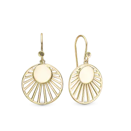 SUNSET HANGER ØRERINGE - Øreringe forgyldt