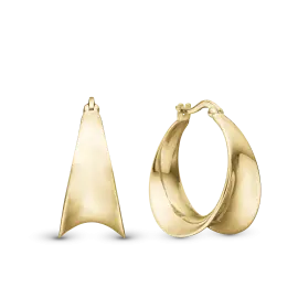 ELLIPSE CREOL - Øreringe forgyldt