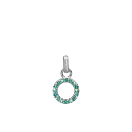 GREEN ZIRKONIA CIRCLE VEDHÆNG - Vedhæng