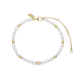 MAGIC PEARL ARMBÅND - Forgyldt armbånd