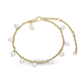 DANGLING PAERL ARMBÅND - Forgyldt armbånd