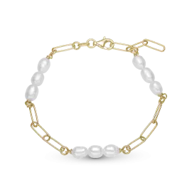 LINKED ARMBÅND - Forgyldt armbånd