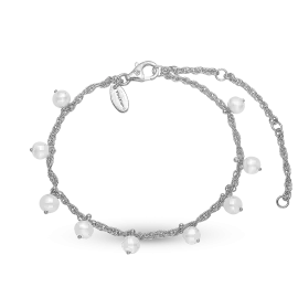 DANGLING PEARL ARMBÅND - Sølv armbånd