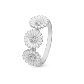 TRIPLE MARGUERITE RING - Ringe sølv