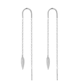 LEIZI ØRETRÅDE - Øreringe sølv