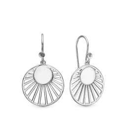SUNSET HANGER ØRERINGE - Øreringe sølv