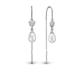 PRECIOUS HEART ØRERINGE - Øreringe sølv