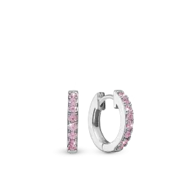 PINK CIRCLES CREOL - Øreringe sølv