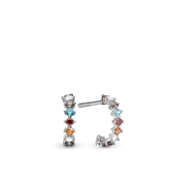 RAINBOW CREOLER - Øreringe sølv