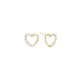 HJERTE ØRESTIKKER - Øreringe guld