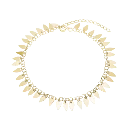 ANKELKÆDE I FORGYLDT - Forgyldt ankelkæde