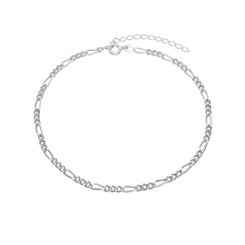 FIGARO ANKELKÆDE - Sølv ankelkæde
